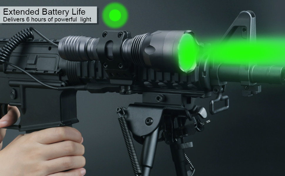 Green Light Tactical Flashlight