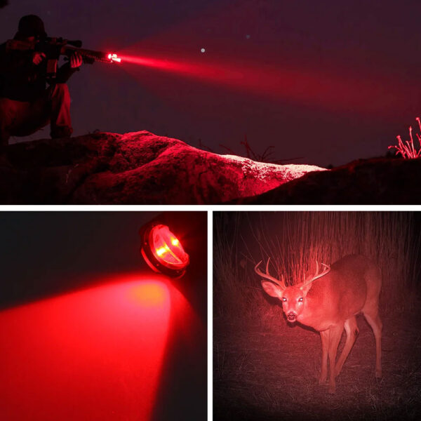 1000 Yards Green LED Hunting Light Predator Flashlight Coyote Hog Scope Varmint - Image 3